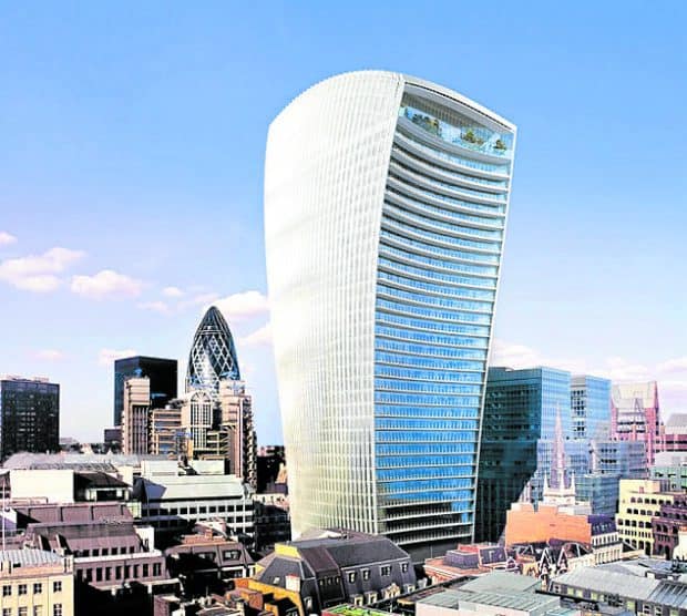 Final design for 20 Fenchurch from Rafael Viñoly Architects