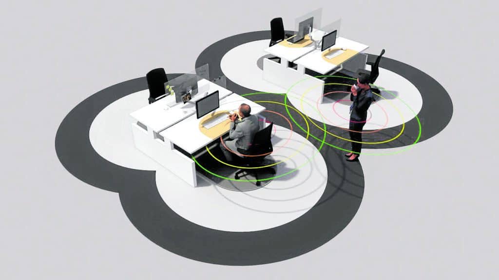 Cushman & Wakefield’s 6 Feet Office is a conceptual idea meant to help its clients prepare for their employees’ return to the office.