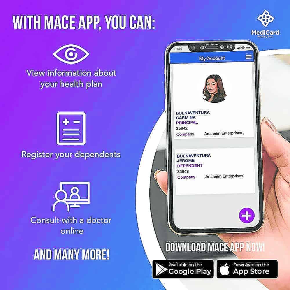 Get help from health professionals right in the comfort of your home through MACE App.



Read more: https://business.inquirer.net/308743/antidote-to-homeschooling-pains#ixzz6aX6OfWVz
Follow us: @inquirerdotnet on Twitter | inquirerdotnet on Facebook