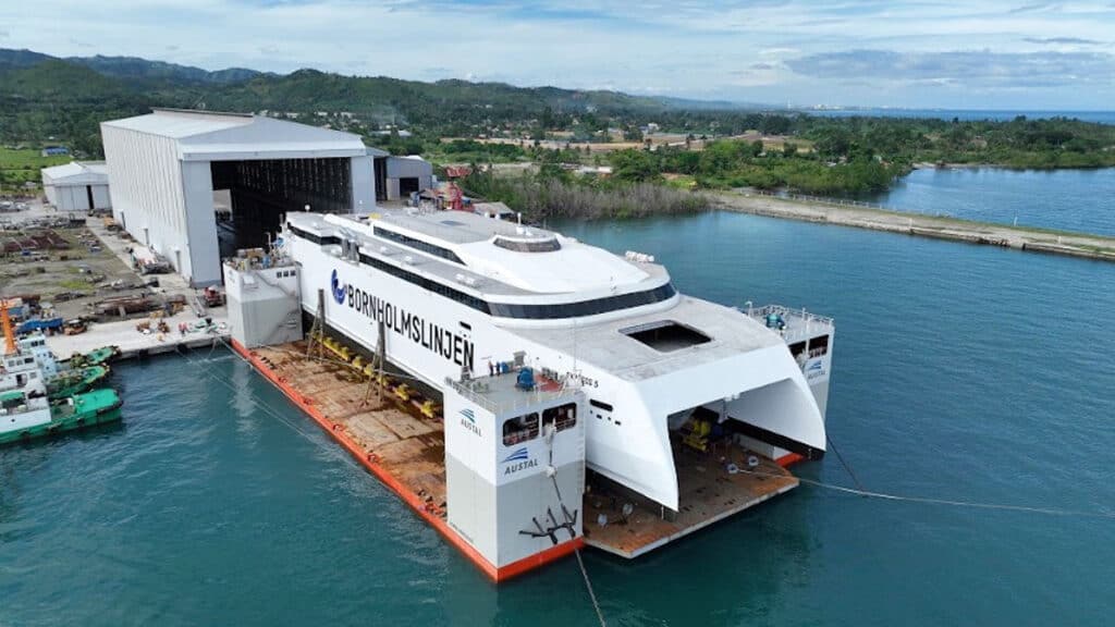 WEST CEBU ESTATE is home to some of the world’s leading maritime companies such as Australia’s Austal Philippines. Austal Philippines recently delivered the largest, high-speed Catamaran ever constructed in its 35-year history — the Express 5. — COMPANY HANDOUT