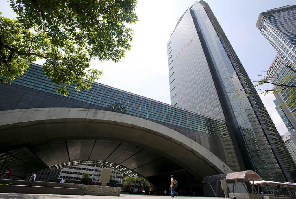 AN OFFICE building is seen at the heart of the business district in Makati City, March 11, 2016. — REUTERS
