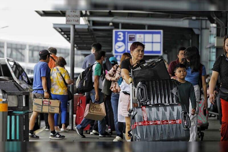 The Civil Aviation Authority of the Philippines is expecting around 2.2 million travelers in airports this month during the holiday season, up by two million from the same time last year.