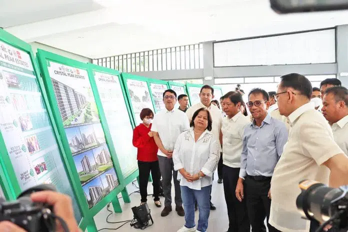 Last July, President Ferdinand R. Marcos and DHSUD Secretary Jose Rizalino Acuzar, with SHFC President Federico Laxa, inspect a model unit of the Crystal Peak Estates, a housing project under “Pambansang Pabahay’, in San Fernando City, Pampanga.
