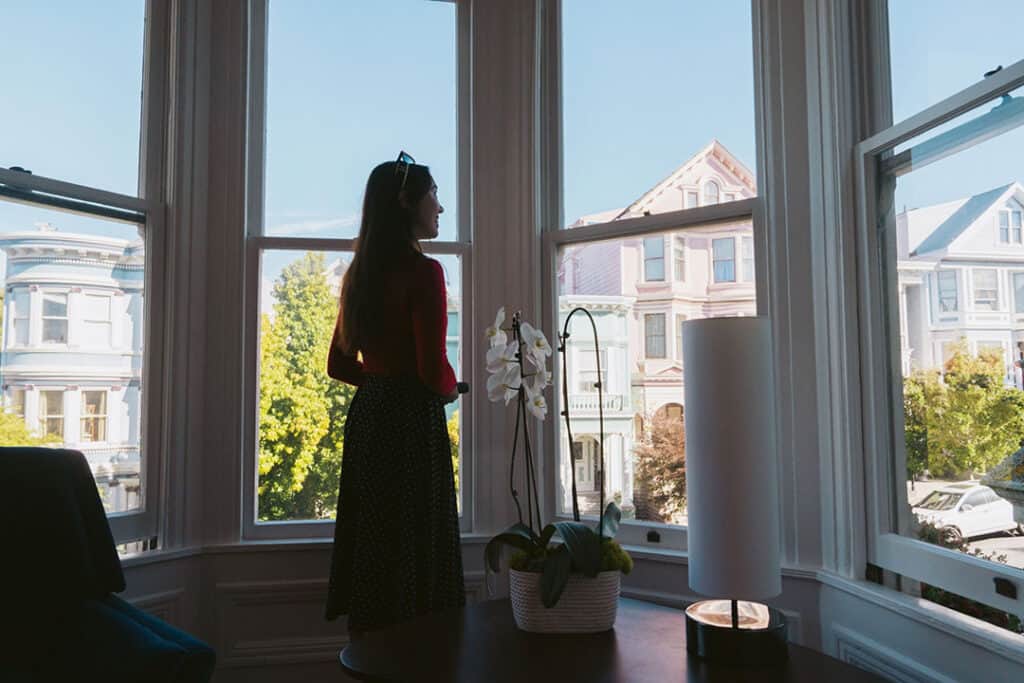 A prospective buyer attends an open house at a home in San Francisco, California. — MICHAELA VATCHEVA/BLOOMBERG
