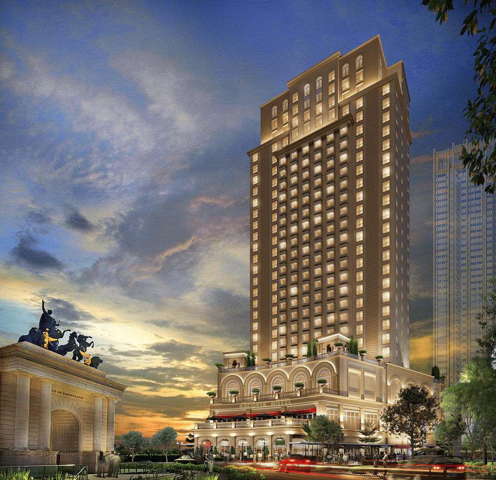 The 339-room ArcoVia Hotel, the tallest hotel development in Megaworld’s portfolio, will open in 2029.
