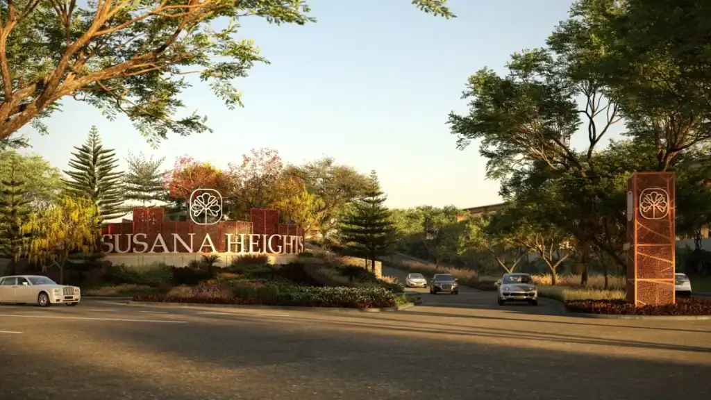A conceptual rendering of the Susana Heights Estate Entrance
