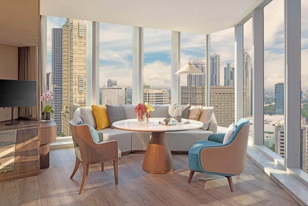 Junior Suite Living and Dining area
